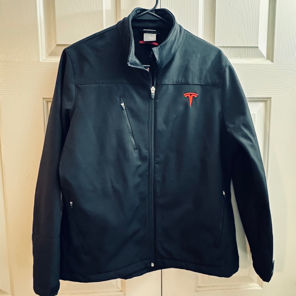Tesla Motors Women's Corporate Employee TESLA Black Softshell Jacket Large